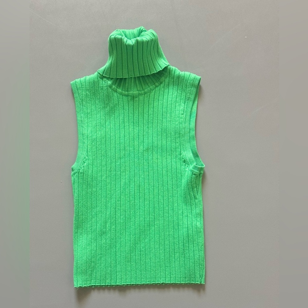 Green Zara Turtleneck Top